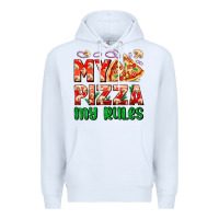 White my pizza  my rules Premium Hoodie - AdoDesignShop