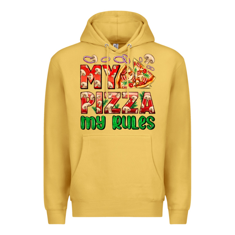 My Pizza  My Rules Premium Hoodie by AdoDesignShop | Teevron