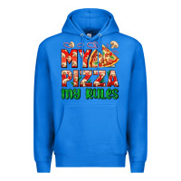 True Royal my pizza  my rules Premium Hoodie - AdoDesignShop