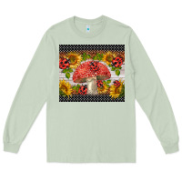 Matcha ladybug mushrooms Long Sleeve Tee - BarkalooDesign