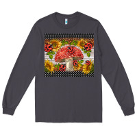 Smoke ladybug mushrooms Long Sleeve Tee - BarkalooDesign