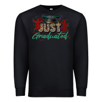 Black just graduated Premium Sweatshirt - Zillion Design Studio
