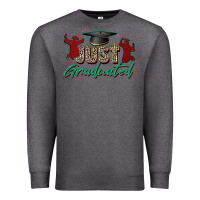 Charcoal Heather just graduated Premium Sweatshirt - Zillion Design Studio