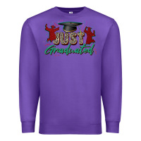 Purple just graduated Premium Sweatshirt - Zillion Design Studio