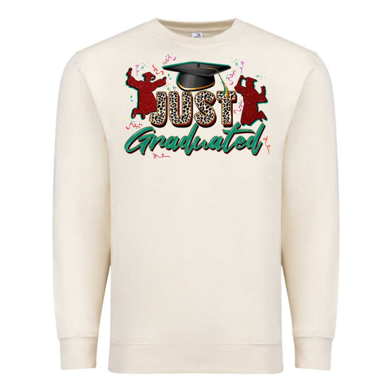 Just Graduated Premium Sweatshirt by Zillion Design Studio | Teevron