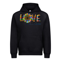 Black love sunflower autism awareness Urban Hoodie - BarkalooDesign