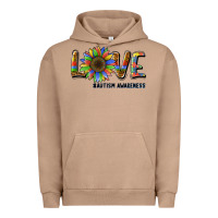 Pigment Burro love sunflower autism awareness Urban Hoodie - BarkalooDesign