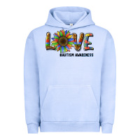 Pigment Grape Ice love sunflower autism awareness Urban Hoodie - BarkalooDesign