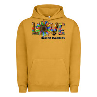 Pigment Peanut Butter love sunflower autism awareness Urban Hoodie - BarkalooDesign
