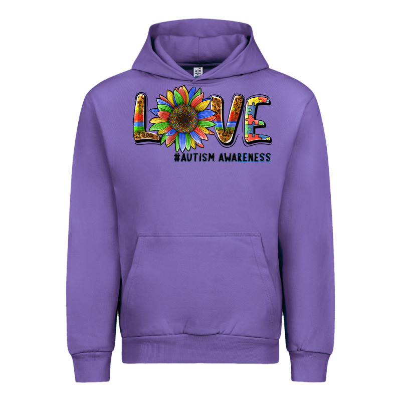 Love Sunflower Autism Awareness Urban Hoodie by BarkalooDesign | Teevron