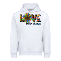White love sunflower autism awareness Urban Hoodie - BarkalooDesign