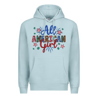 Blue Mist all american girl Premium Hoodie - Artiststas