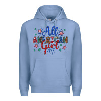 Colony Blue all american girl Premium Hoodie - Artiststas