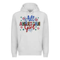 Dove Grey all american girl Premium Hoodie - Artiststas