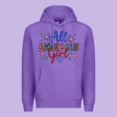 All American Girl Premium Hoodie Designed By Artiststas