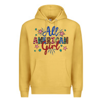 Antique Gold all american girl Premium Hoodie - Artiststas