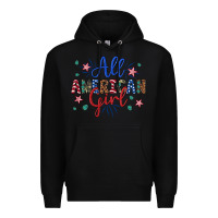 Black all american girl Premium Hoodie - Artiststas