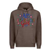Coffee all american girl Premium Hoodie - Artiststas