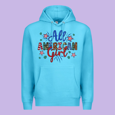All American Girl Premium Hoodie Designed By Artiststas