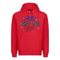 Red all american girl Premium Hoodie - Artiststas
