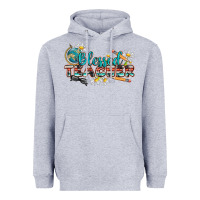Heather Grey blessed teacher Heavyweight Hoodie - texasbilliewilder