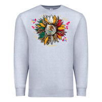 Heather Grey mexican sunflower Premium Sweatshirt - CTS Tumbler Store