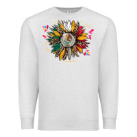 Oatmeal Heather mexican sunflower Premium Sweatshirt - CTS Tumbler Store