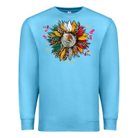 Ocean Blue mexican sunflower Premium Sweatshirt - CTS Tumbler Store