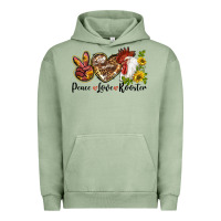 Pigment Oil Green Peace Love Rooster With Sunflower Urban Hoodie - LillyAllenDesigns