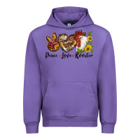 Tulip Peace Love Rooster With Sunflower Urban Hoodie - LillyAllenDesigns