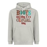 Moon Dust boots and bling its a cowgirl thing Heavyweight Hoodie - texasbilliewilder