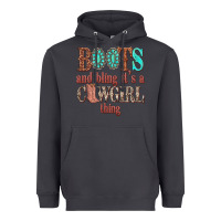 Smoke boots and bling its a cowgirl thing Heavyweight Hoodie - texasbilliewilder