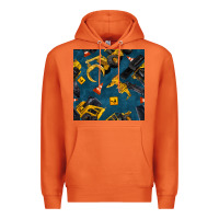 Carrot construction vehicles seamless pattern Premium Hoodie - BundleAndBundleShop