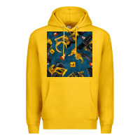 Lemon construction vehicles seamless pattern Premium Hoodie - BundleAndBundleShop