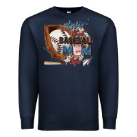 Navy livin' that baseball mom life Premium Sweatshirt - Zillion Design Studio