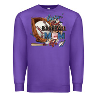 Purple livin' that baseball mom life Premium Sweatshirt - Zillion Design Studio