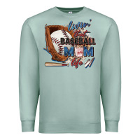 Seafoam livin' that baseball mom life Premium Sweatshirt - Zillion Design Studio