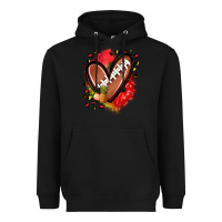 Black fruits and football heart Heavyweight Hoodie - Zillion Design Studio