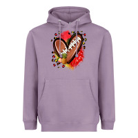 Lavender fruits and football heart Heavyweight Hoodie - Zillion Design Studio