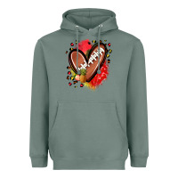 Sage fruits and football heart Heavyweight Hoodie - Zillion Design Studio