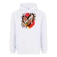 White fruits and football heart Heavyweight Hoodie - Zillion Design Studio