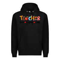 Black teacher love inspıre care wıth  and pen Premium Hoodie - Artiststas