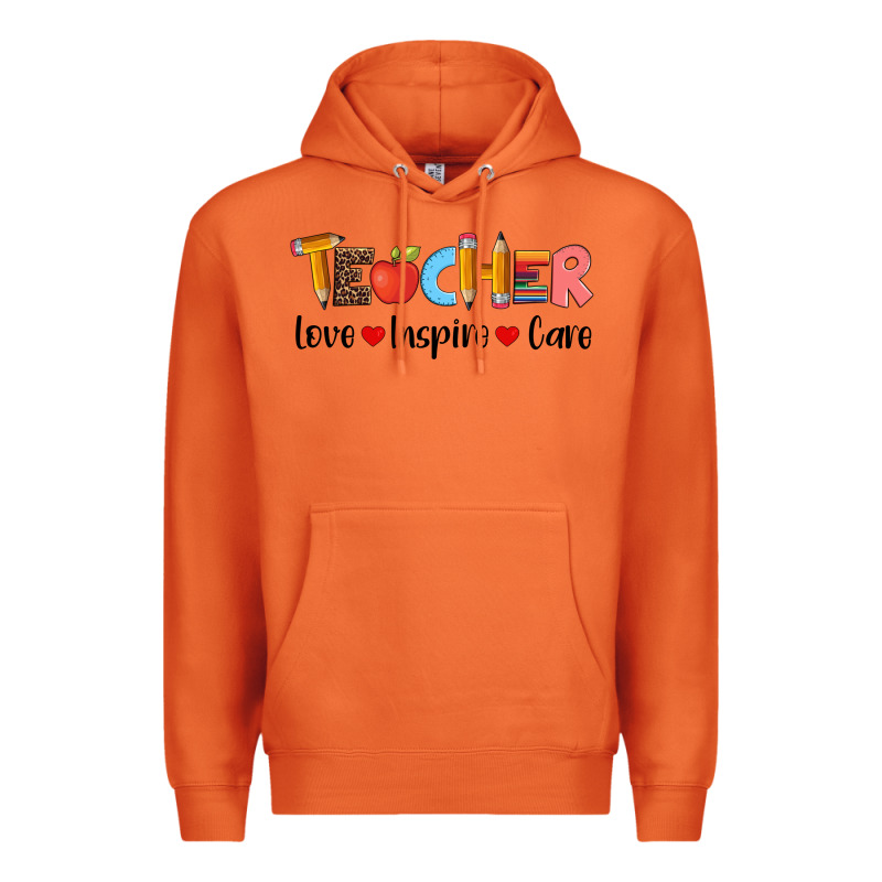 Teacher Love Inspıre Care Wıth  And Pen Premium Hoodie by Artiststas | Teevron