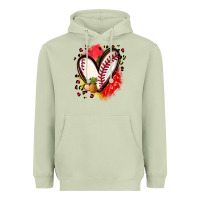 Matcha fruits and baseball heart Heavyweight Hoodie - Zillion Design Studio
