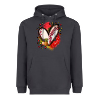 Smoke fruits and baseball heart Heavyweight Hoodie - Zillion Design Studio