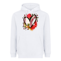 White fruits and baseball heart Heavyweight Hoodie - Zillion Design Studio