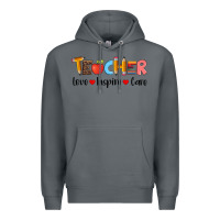 Rock teacher love inspıre care wıth  and pen Premium Hoodie - Artiststas