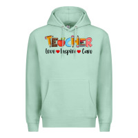 Seafoam teacher love inspıre care wıth  and pen Premium Hoodie - Artiststas