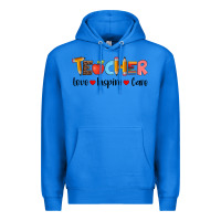 True Royal teacher love inspıre care wıth  and pen Premium Hoodie - Artiststas
