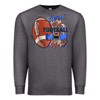 Charcoal Heather livin' that football mom life Premium Sweatshirt - Zillion Design Studio